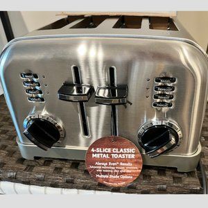 Cuisinart CPT-180P1 Metal Classic 4-Slice Toaster, Brushed Stainless